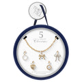 Time and Tru Goldtone Interchangeable Charm Bracelet , 6 Pieces