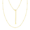Believe by Brilliance A Triple Chain Initial Necklace Set in 14KT Gold Flash Plated Brass