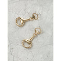 Time and Tru Goldtone Horse Bit Earrings, 1 Pair
