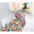 Gyn Joy Peacock Multicolor, Austrian Crystal Rhinestone Art Gorgeous Pins and Brooches, Gold-Tone, 5 Inch