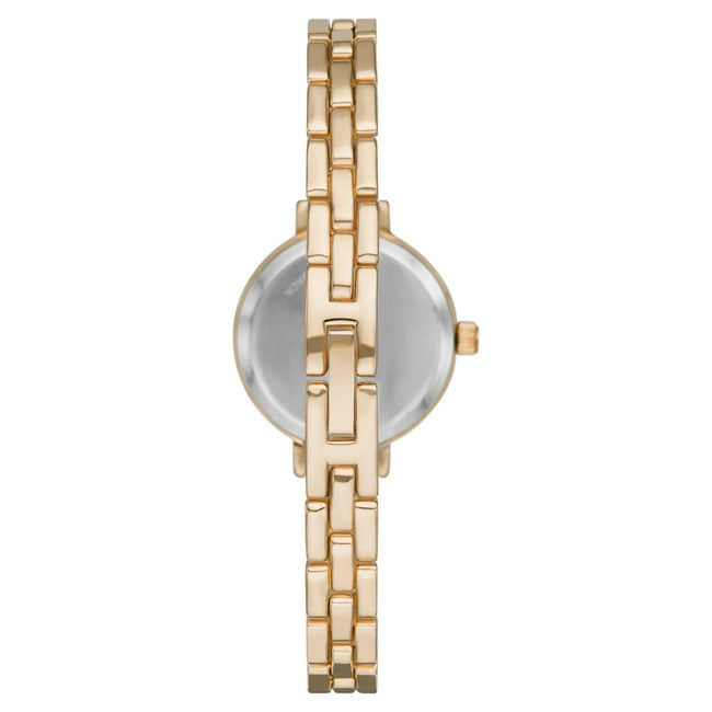 Time & Tru Women's Wrist Watch: Gold Tone Bracelet Watch (FMDOTT076)