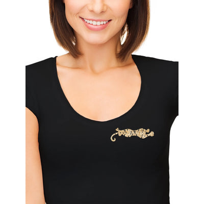 Time and Tru Goldtone Tiger Brooch, 1 Piece