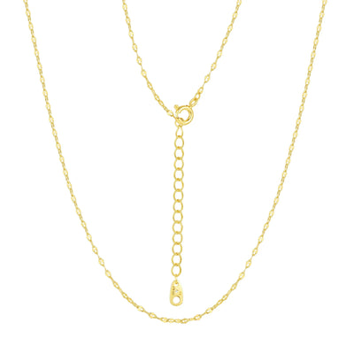 Believe by Brilliance A Triple Chain Initial Necklace Set in 14KT Gold Flash Plated Brass