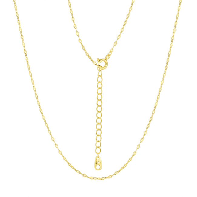Believe by Brilliance A Triple Chain Initial Necklace Set in 14KT Gold Flash Plated Brass