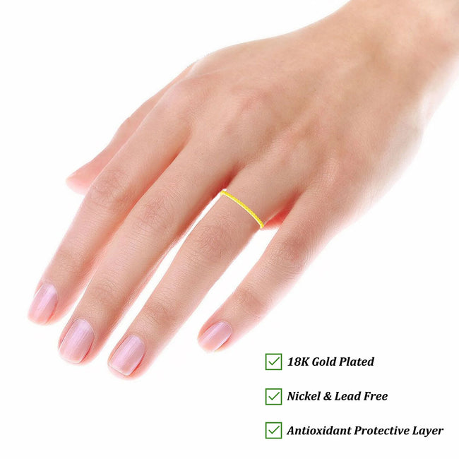 APSVO 18K Gold Plated Rings for Women Girls Non Tarnish CZ November Birthstone Ring with Yellow Citrine Topaz Promise Band Wedding Birthday Christmas Jewelry Gifts Teen Adults Stocking Stuffers Kids