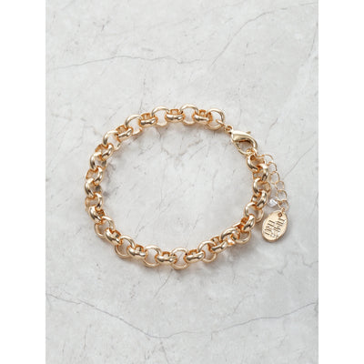 Time and Tru Goldtone Charm Chain Bracelet, 1 Piece