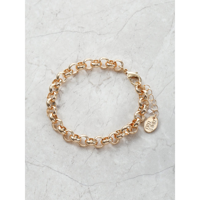 Time and Tru Goldtone Charm Chain Bracelet, 1 Piece
