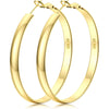 Bavsenic 14K Gold Hoop Earrings For Women,Large Gold Filled Hoops,Medium Hoop Earring,50mm/60mm/70mm