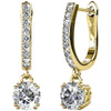 Cate & Chloe McKenzie 18k Yellow Gold Plated Drop Dangle Earrings with Swarovski Crystals for Women