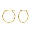 Tilo Jewelry 14K Yellow Gold Thin Hoop Earrings, 1mm Tube, 18mm (Women, Men, Unisex)