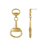 Time and Tru Goldtone Horse Bit Earrings, 1 Pair