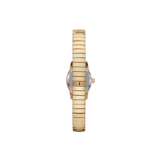 Time & Tru Women's Wristwatch: Gold Tone Oval Case, Easy Read Dial, Expansion Band (FMDOTT008)