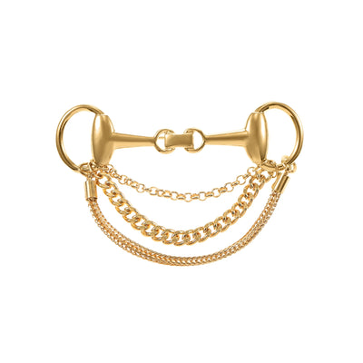 Time and Tru Goldtone Horse Bit Brooch, 1 Piece
