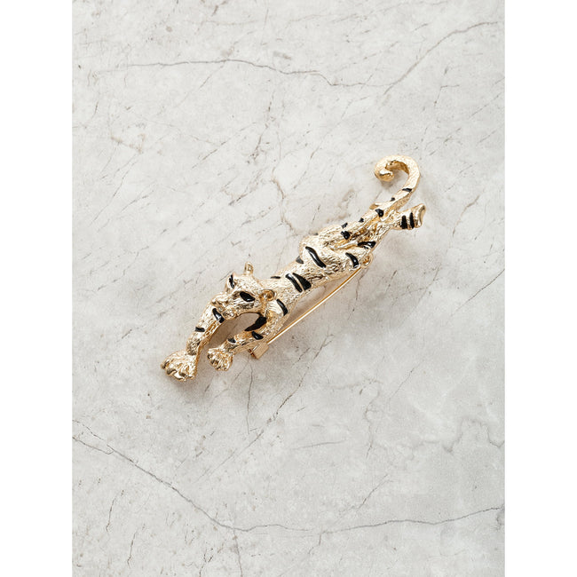 Time and Tru Goldtone Tiger Brooch, 1 Piece