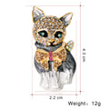 ZTTD Alloy Fashion Little Animal Cat Brooch Lapel Pin Ladies Clothing Pins Accessories Jewelry Gift